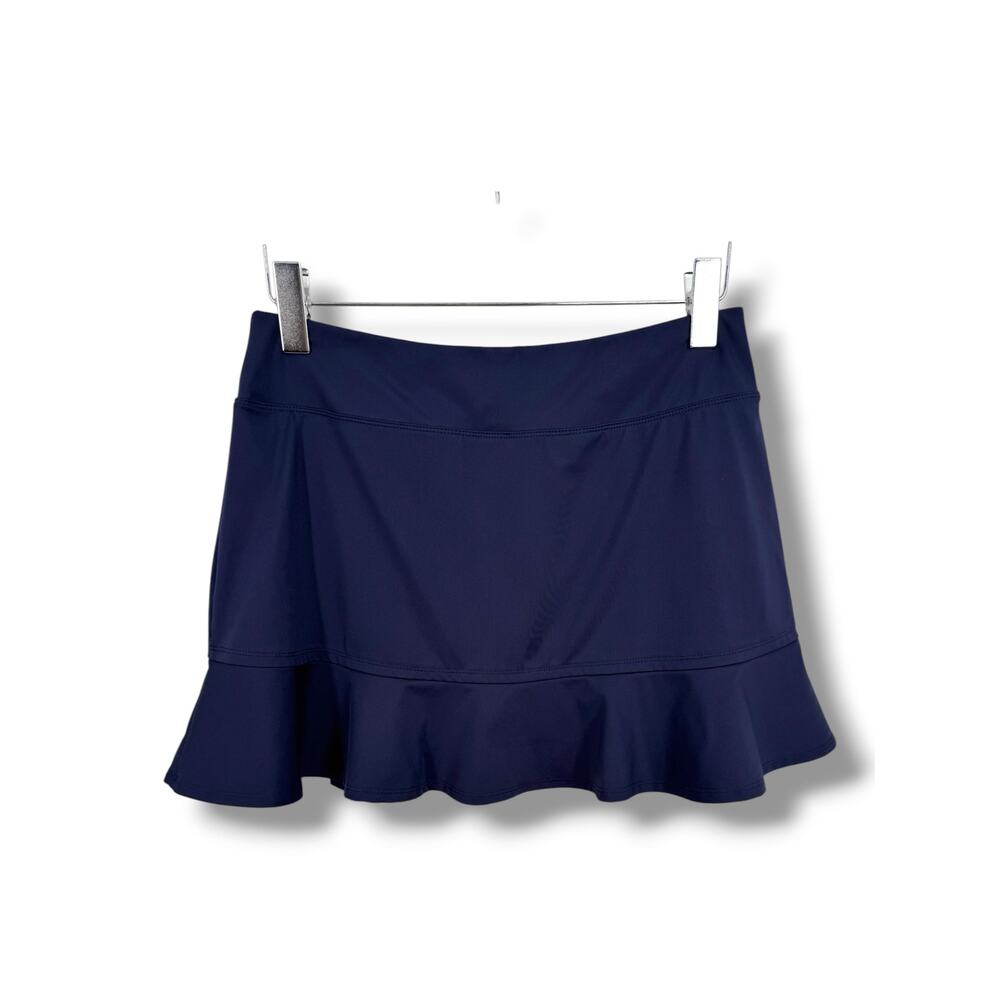 Tommy Bahama skort womens large golf ruffle performance active navy blue outdoor